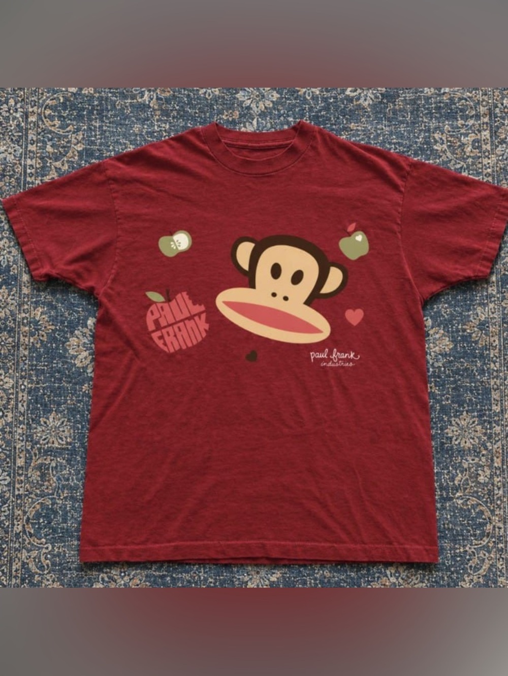 Paul Frank Maroon Graphic Tee with Julius Monkey